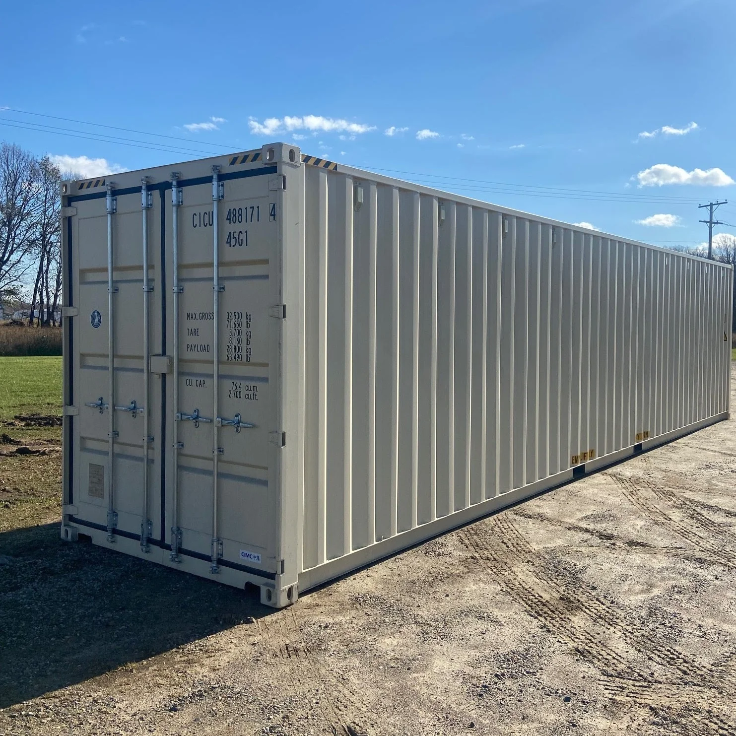 40 foot high cube shipping container