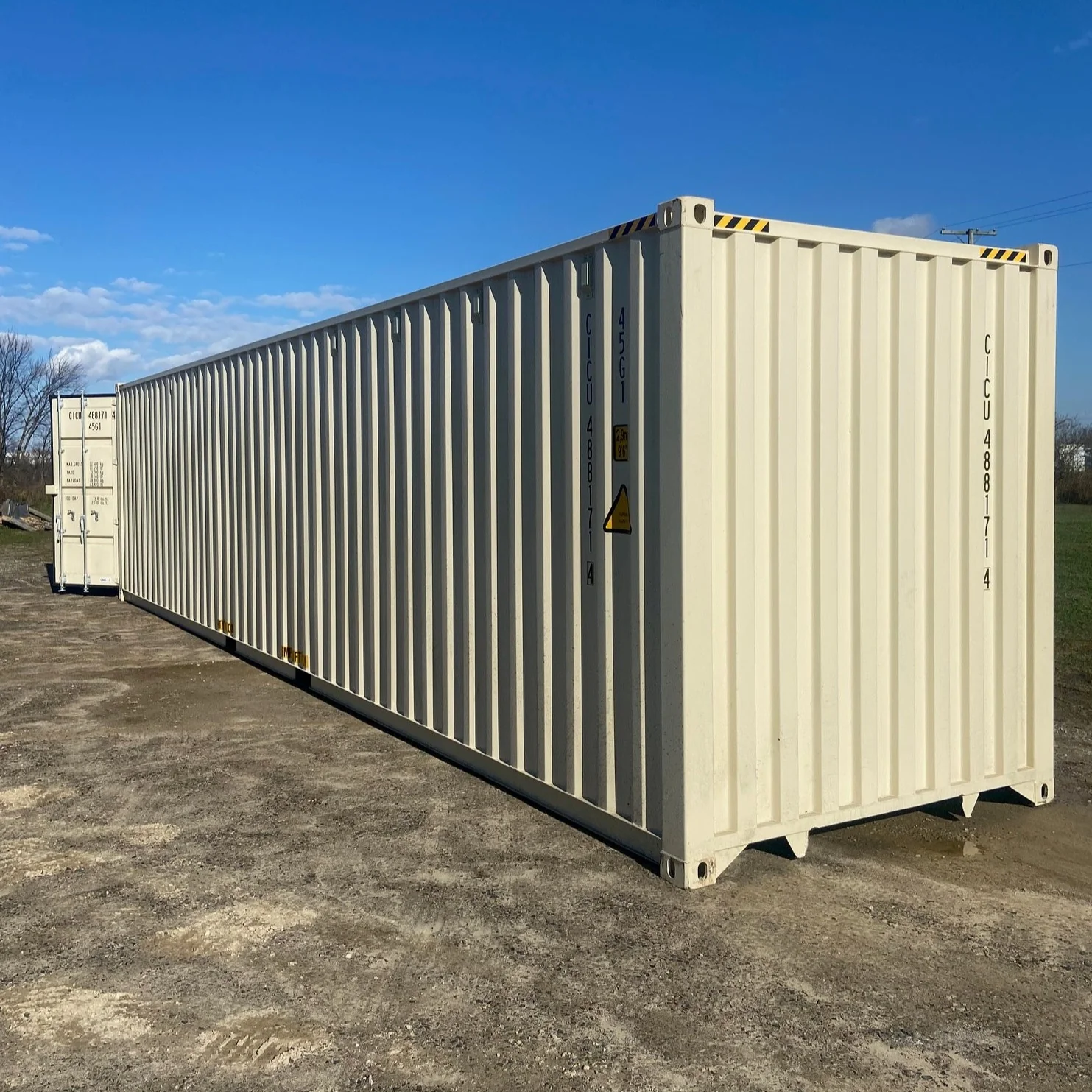45ft high cube shipping container for sale in Australia, extra long side view